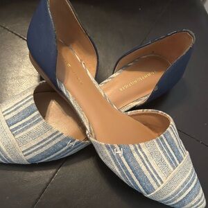 Tommy Hilfiger Navy and White Women's Flats